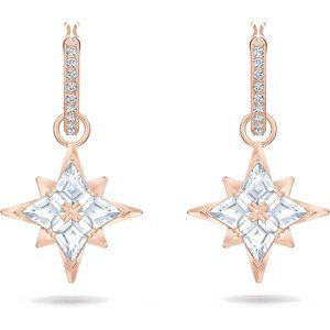 Women Symbolic Star Jewelry Collection Clear Crystals Earrings